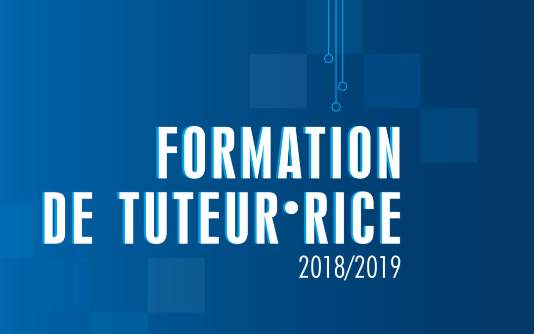 Formation Tuteur-rice 2018-2019