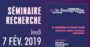 Séminaire recherche La formation en travail social