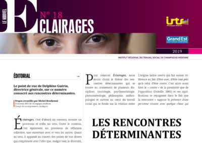 Le nouvel éclairages, revue de l'IRTS CA n°18 Les rencontres déterminantes