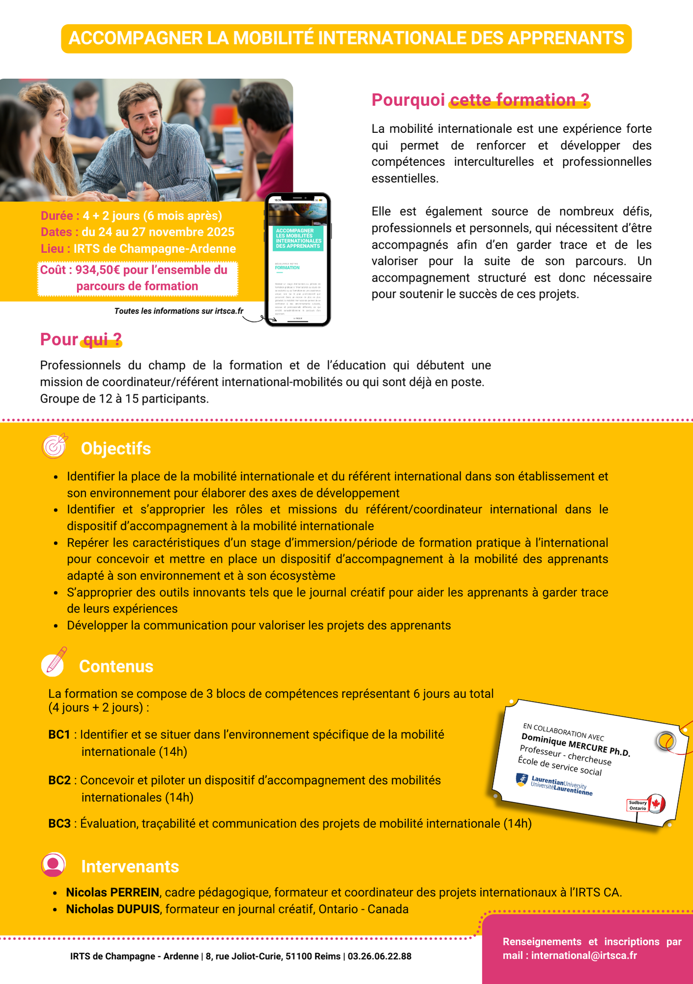Accompagner la mobilité internationale des apprenants1
